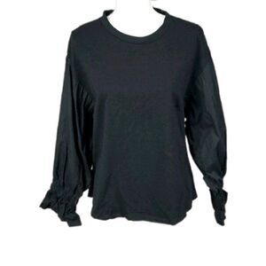 Olivia & Grace black puffy sleeve shirt
